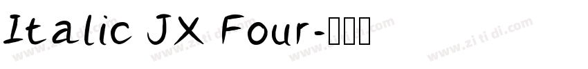Italic JX Four字体转换
